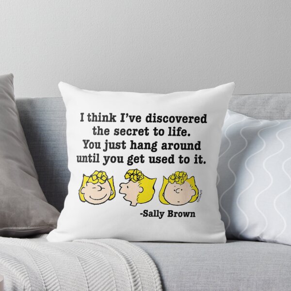 Artikelvorschau, Peanuts Sally Brown Geheimnis des Lebens Zitat entworfen und verkauft von pellamfeferr.