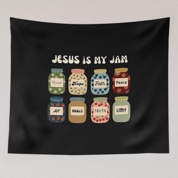 Item preview, Jesus Is My Jam Christian Faith Religious Bible Verse Art designed and sold by JanetCarolyn.