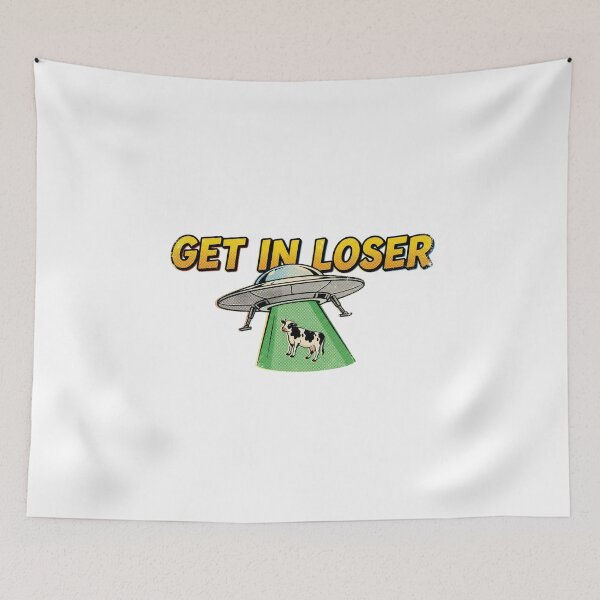 Item preview, Get In Loser UFO Alien Abduction - Vintage Sci-Fi Comic designed and sold by BKPrintDesing.