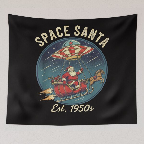 Item preview, Vintage Santa UFO Christmas designed and sold by Iuqiune.