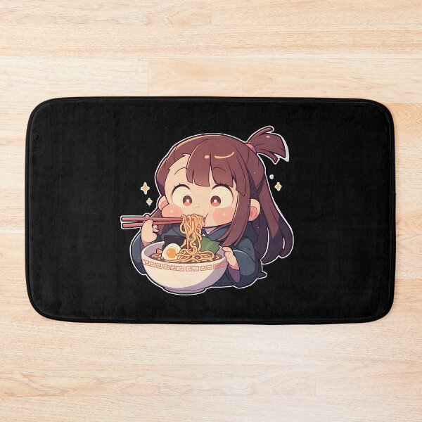Item preview, Atsuko Kagari Little Witch Academia Anime Girl Kawaii Ramen Blue Chibi designed and sold by Raslbazola.