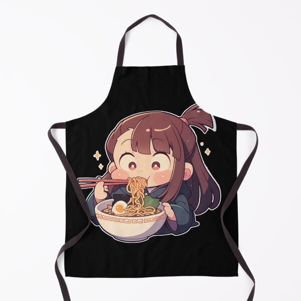 Item preview, Atsuko Kagari Little Witch Academia Anime Girl Kawaii Ramen Blue Chibi designed and sold by Raslbazola.