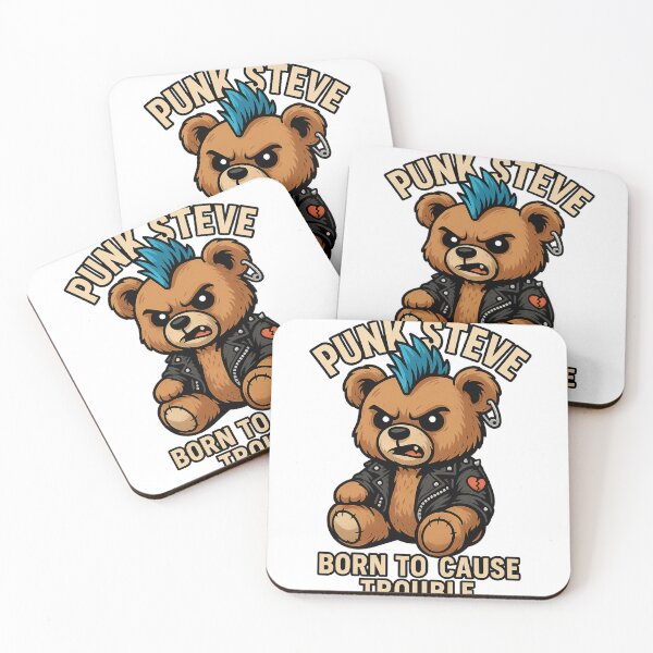 Item preview, Punk Steve Bear – Born to Cause Trouble designed and sold by the-dovlat.