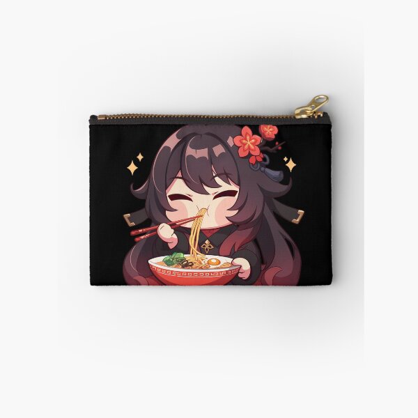 Item preview, Hu Tao Genshin Impact Game Girl Kawaii Ramen Red Chibi Flowers Noodles designed and sold by Raslbazola.