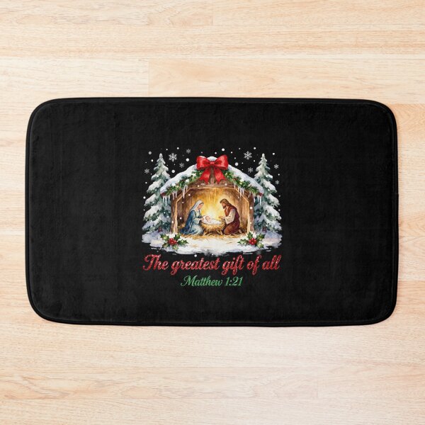 Item preview, Matthew 1:21 Coquette Christmas Greatest Gift Of All designed and sold by Verbutler.