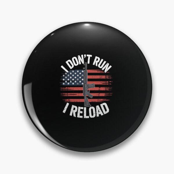 Item preview, I Don't Run I Reload Gun Flag  designed and sold by FortuneFull.