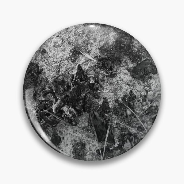 Item preview, Black and White Organic Ground Texture with Wet Moss and Frost designed and sold by alicjamiekina.