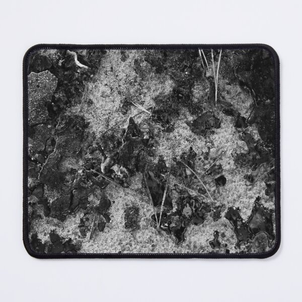 Item preview, Black and White Organic Ground Texture with Wet Moss and Frost designed and sold by alicjamiekina.