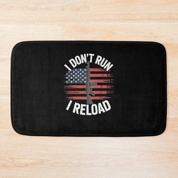 Item preview, I Don't Run I Reload Gun Flag  designed and sold by FortuneFull.