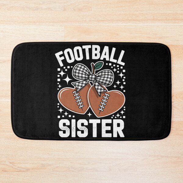 Item preview, Football Sister Cherry Coquette Bow Game Day Football Sis designed and sold by DetroitMug.