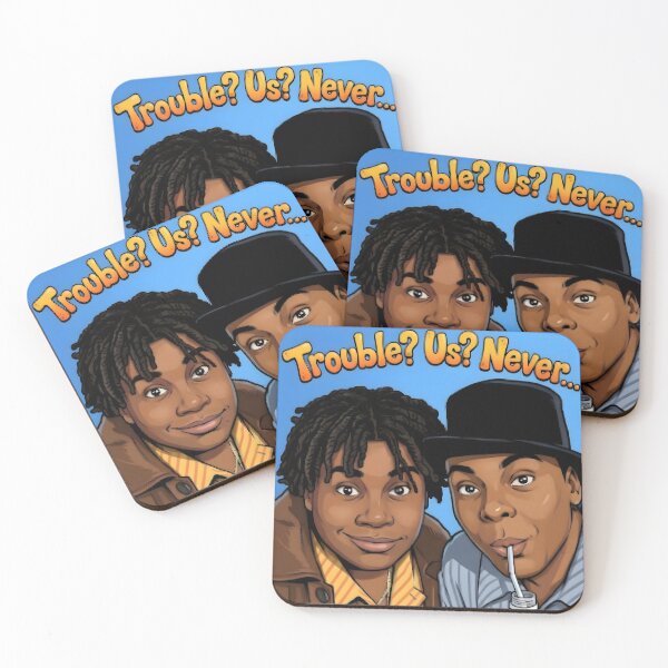 Item preview, Funny Duo With Orange Soda – Retro Comedy Cartoon Style Art designed and sold by Artistic canvas store.