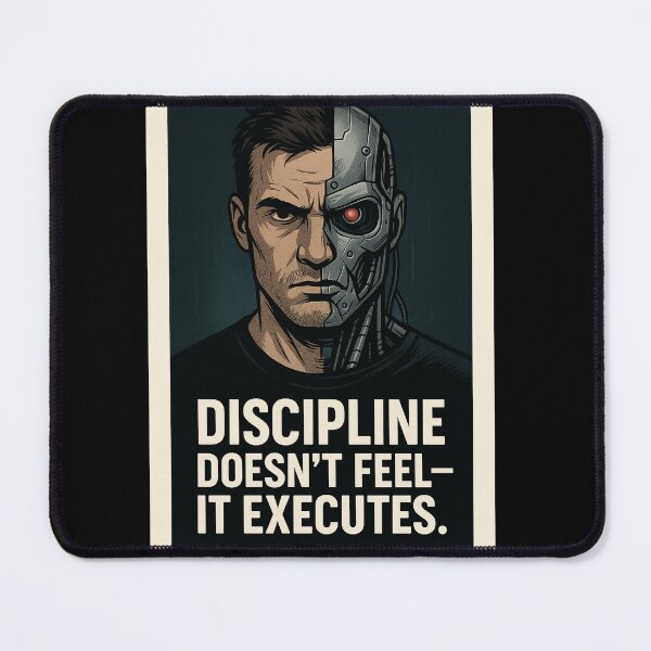 Item preview, Discipline Doesn’t Feel – It Executes – Cyborg Motivational designed and sold by the-dovlat.