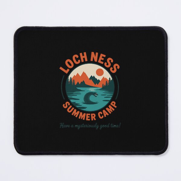 Item preview, Loch Ness Summer Camp, funny, mystery, mythical creatures Raglan Baseball designed and sold by GamtosMintys.