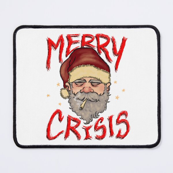 Item preview, Merry Crisis Santa - Funny Christmas illustration designed and sold by SebasColD.