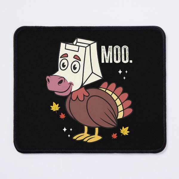 Item preview, Day Holiday 90s Thanksgiving Festive Moo Funny Turkey Cow designed and sold by rebeccathanuos.