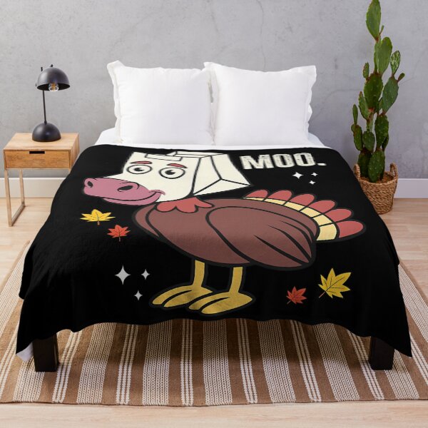Item preview, Day Holiday 90s Thanksgiving Festive Moo Funny Turkey Cow designed and sold by rebeccathanuos.