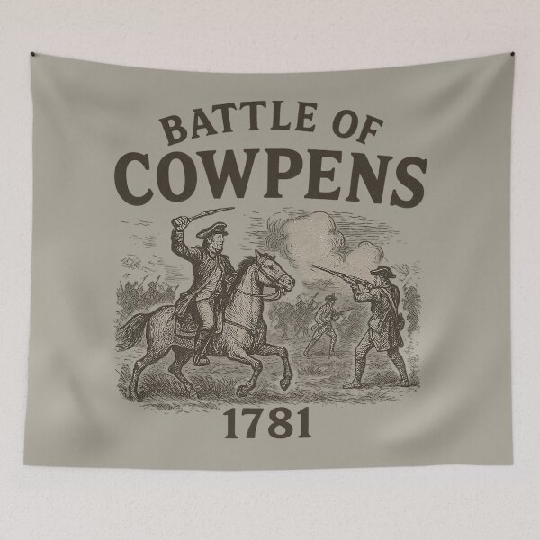 Item preview, Battle of Cowpens 1781 Revolutionary War Scene designed and sold by Retr0Tshirts.