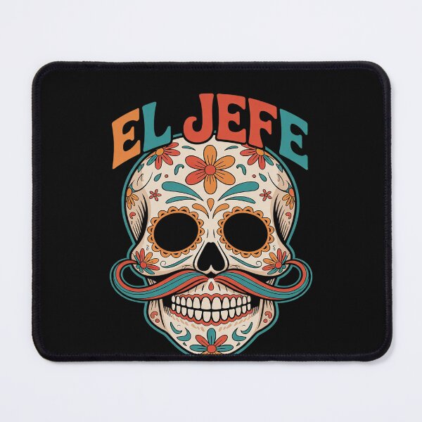 Item preview, El Jefe Funny Skull Mexican Boss Spanish Dia De Los Muertos designed and sold by Hofersofer.