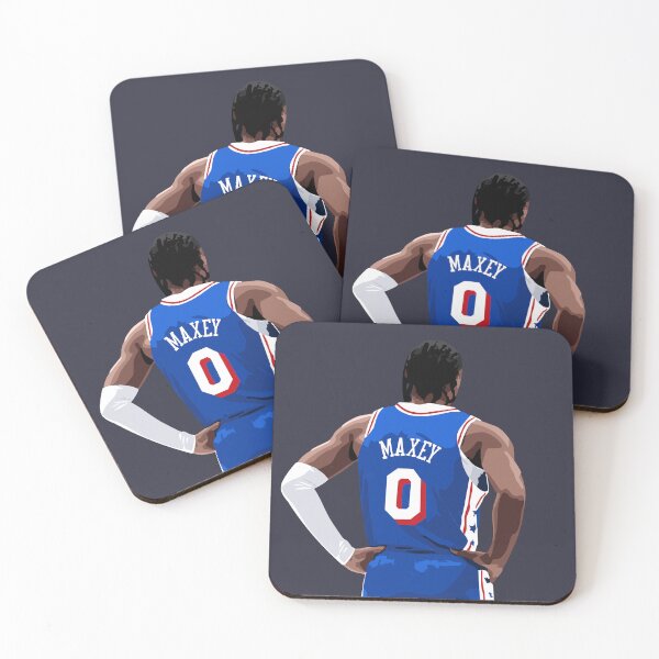 Item preview, Tyrese Maxey Vector Back Above Waist Blue Qiangy designed and sold by qiangdade.