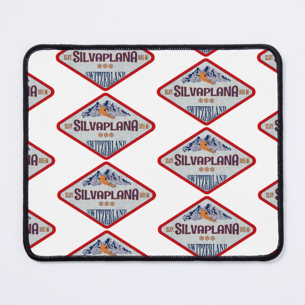 Item preview, Silvaplana, Switzerland, Vintage skiing badge design designed and sold by Wanderful-roads.