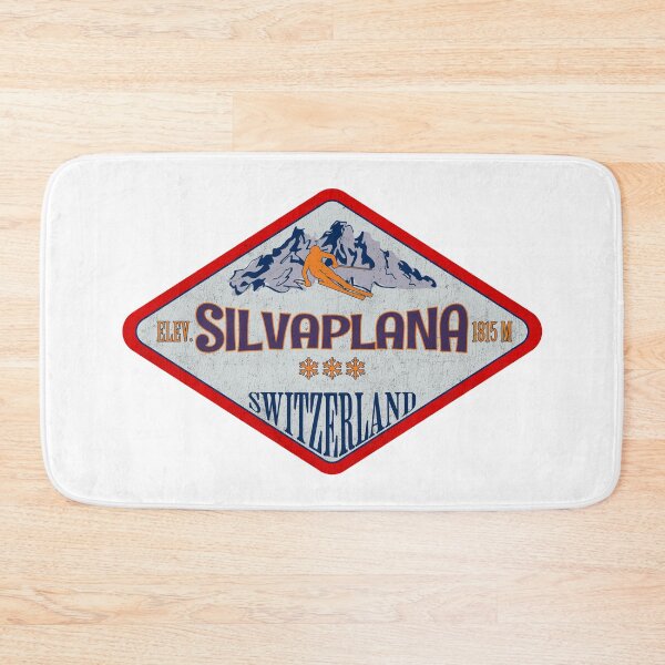 Item preview, Silvaplana, Switzerland, Vintage skiing badge design designed and sold by Wanderful-roads.