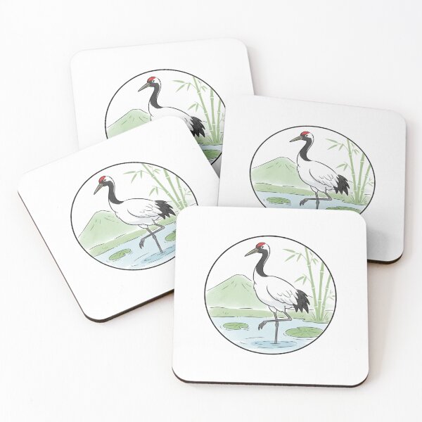Item preview, Japanese Crane in Nature designed and sold by Azrora.