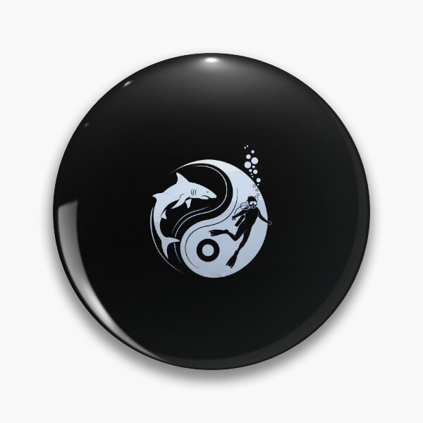 Item preview, Scuba Diving Yin Yang Under Water Diver Scuba Divers designed and sold by LorraineRita.