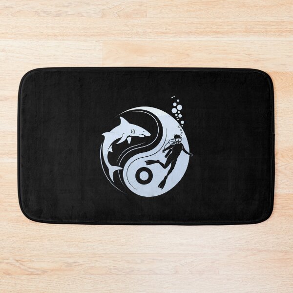 Item preview, Scuba Diving Yin Yang Under Water Diver Scuba Divers designed and sold by LorraineRita.