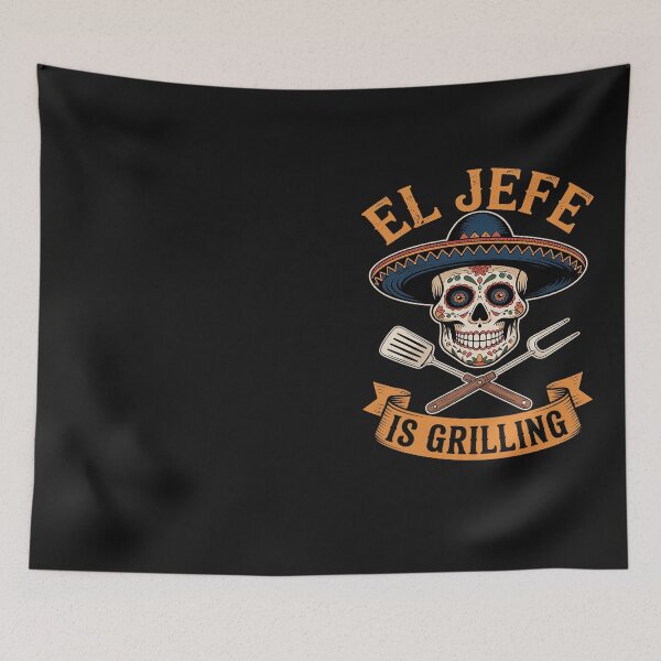 Item preview, El Jefe Is Grilling Funny Mexican Grill Dad designed and sold by Hofersofer.
