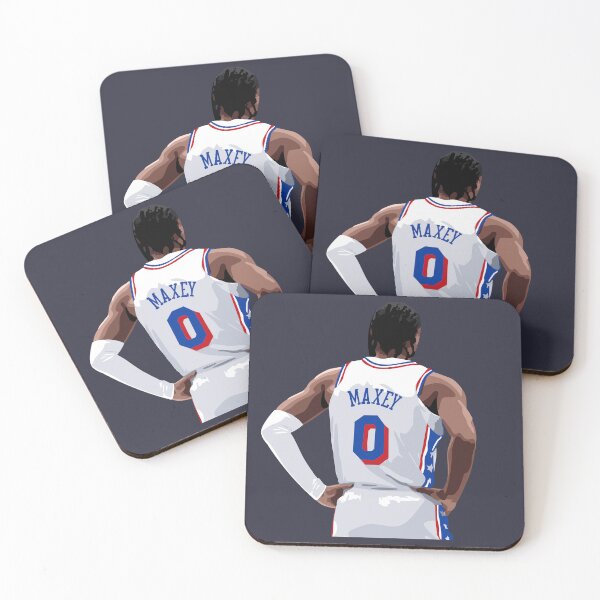 Item preview, Tyrese Maxey Vector Back Above Waist White Qiangy designed and sold by qiangdade.