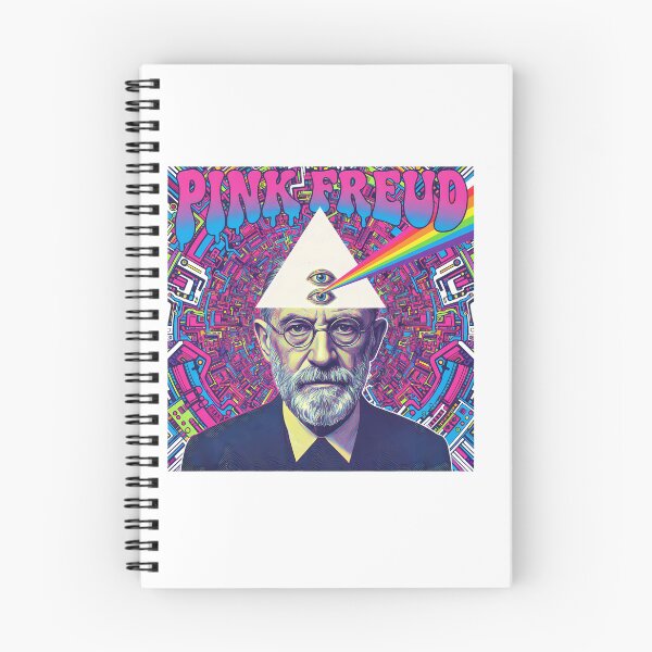 Item preview, Pink Freud – Minimal Contemporary Pun Art | Psychology & Music Parody Design designed and sold by OzzFrequency.