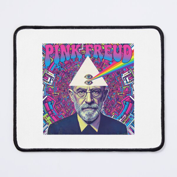 Item preview, Pink Freud – Minimal Contemporary Pun Art | Psychology & Music Parody Design designed and sold by OzzFrequency.