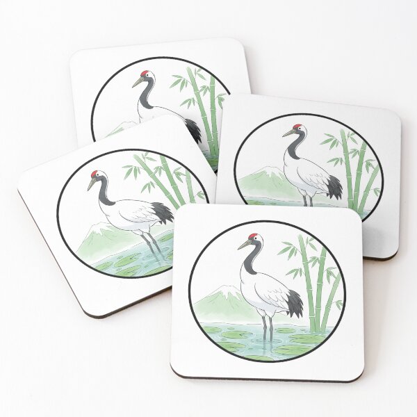 Item preview, Japanese Crane in Nature designed and sold by Azrora.
