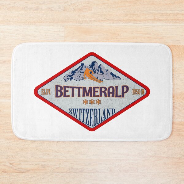 Item preview, Bettmeralp, Switzerland, Vintage skiing badge design designed and sold by Wanderful-roads.