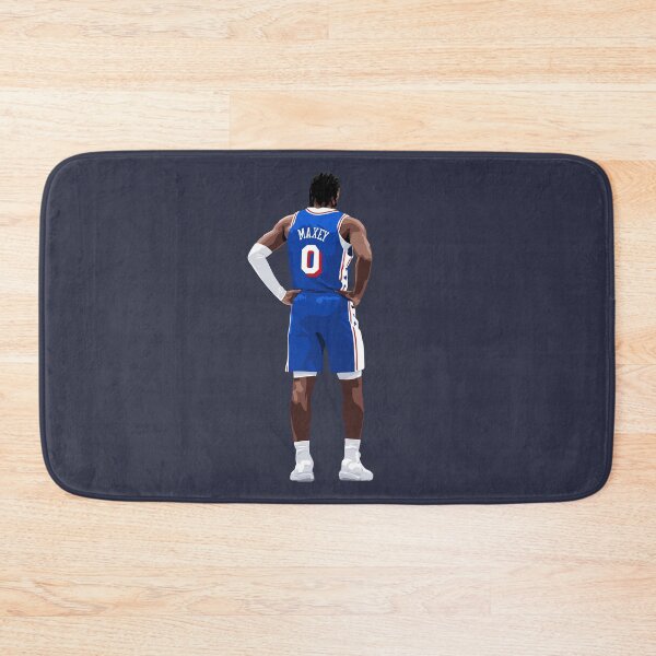 Item preview, Tyrese Maxey Vector Back Standing Blue Qiangy designed and sold by qiangdade.