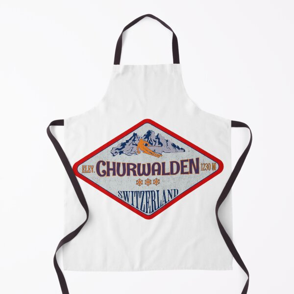 Item preview, Churwalden, Switzerland, Vintage skiing badge design designed and sold by Wanderful-roads.