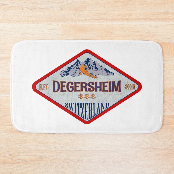 Item preview, Degersheim, Switzerland, Vintage skiing badge design designed and sold by Wanderful-roads.
