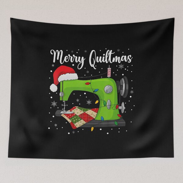 Item preview, Merry Quiltmas Knitting Sewing Santa Christmas Quilter designed and sold by LorraineRita.