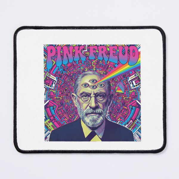 Item preview, Pink Freud – Minimal Contemporary Pun Art | Psychology & Music Parody Design designed and sold by OzzFrequency.