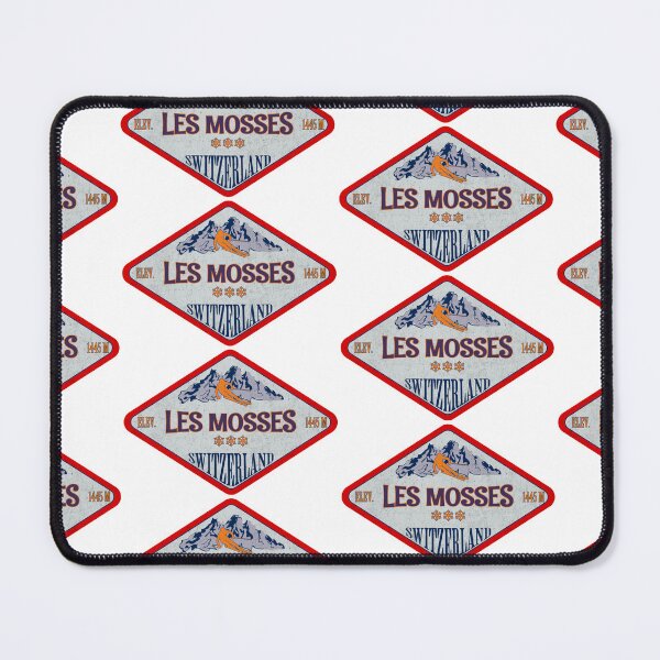 Item preview, Les Mosses, Switzerland, Vintage skiing badge design designed and sold by Wanderful-roads.