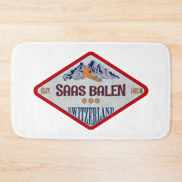 Item preview, Saas Balen, Switzerland, Vintage skiing badge design designed and sold by Wanderful-roads.