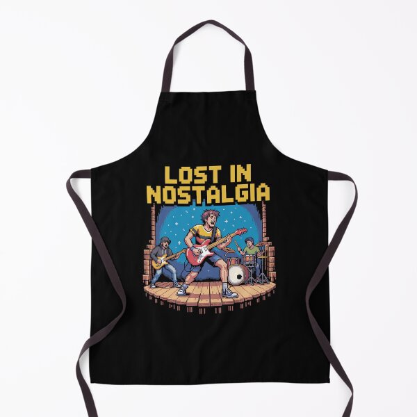 Item preview, Lost in Nostalgia 8 bit band logo designed and sold by VasilisLamArt.