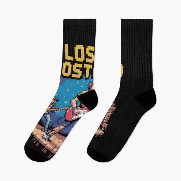 Item preview, Lost in Nostalgia 8 bit band logo designed and sold by VasilisLamArt.
