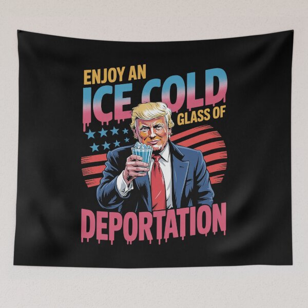 Item preview, ICE Enjoy An Ice Cold Glass Of Deportation designed and sold by estellaken.