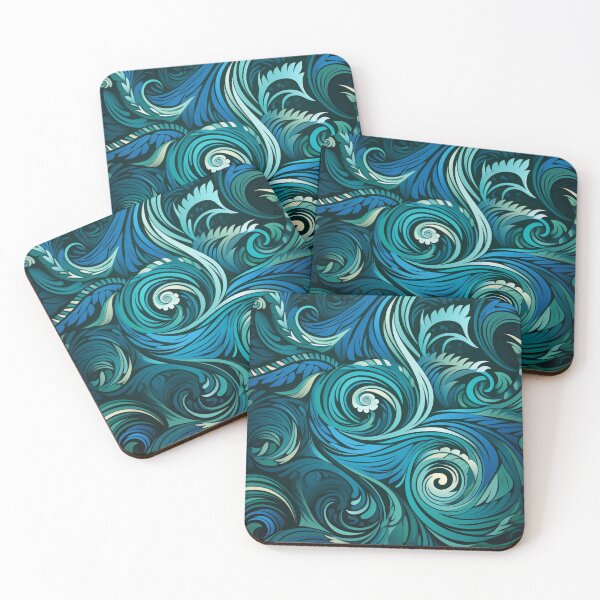 Item preview, New Zealand Māori Paua Pattern Koru Design 654 designed and sold by GrinGalore.