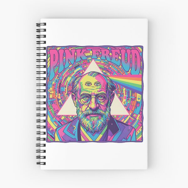 Item preview, Pink Freud – Minimal Contemporary Pun Art | Psychology & Music Parody Design designed and sold by OzzFrequency.