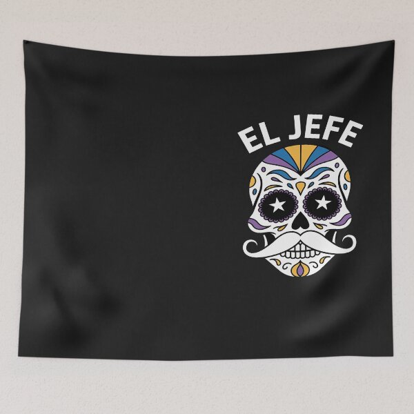 Item preview, El Jefe Shirt Men Mexican Boss Sugar Skull Day Of The Dead designed and sold by Hofersofer.