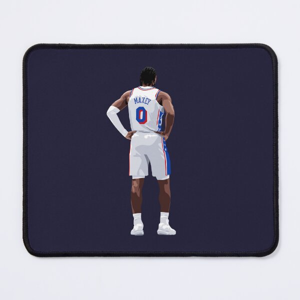 Item preview, Tyrese Maxey Vector Back Standing White Qiangy designed and sold by qiangdade.