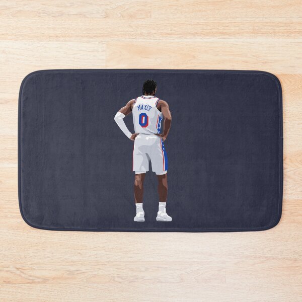 Item preview, Tyrese Maxey Vector Back Standing White Qiangy designed and sold by qiangdade.