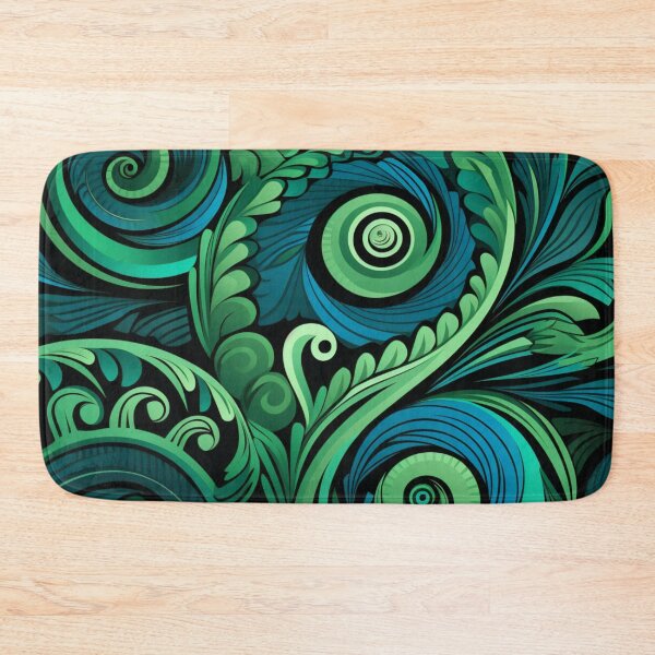 Item preview, New Zealand Māori Paua Pattern Koru Design 655 designed and sold by GrinGalore.